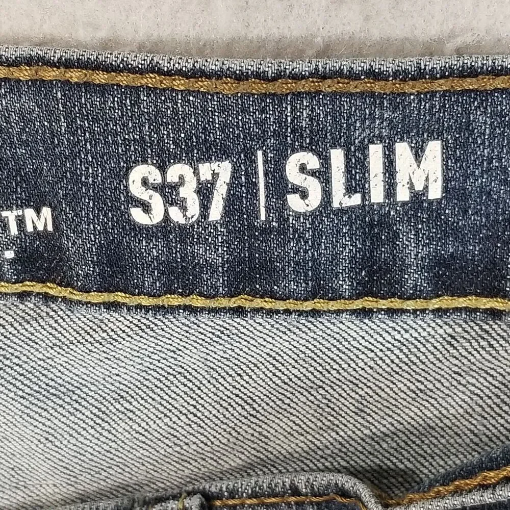 Levi's S37 Signature jeans men's 32x31 slim straight blue stretch denim pants